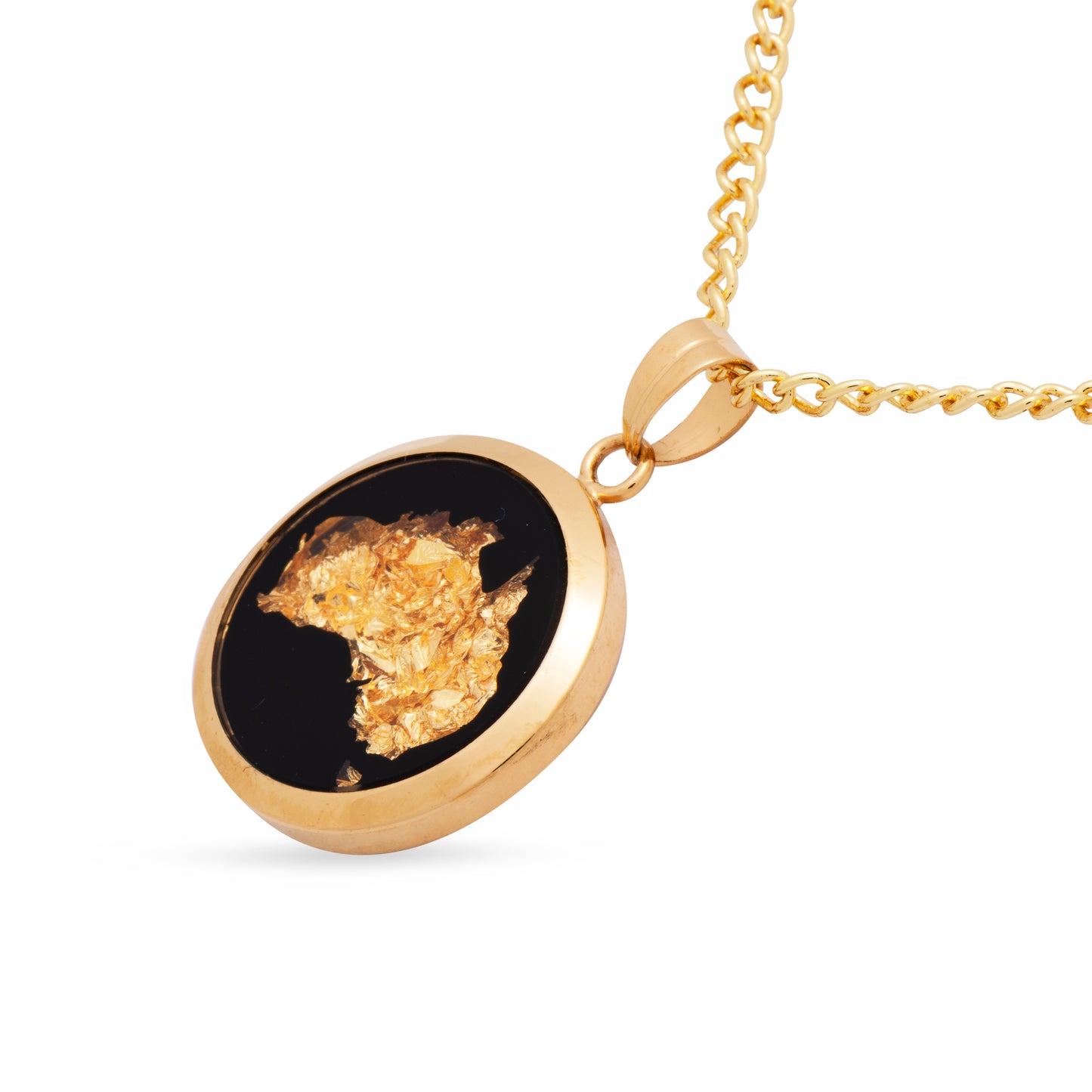 Australia Small Gold Leaf Pendant