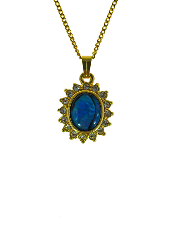PAUA SHELL PENDANT BOXED
