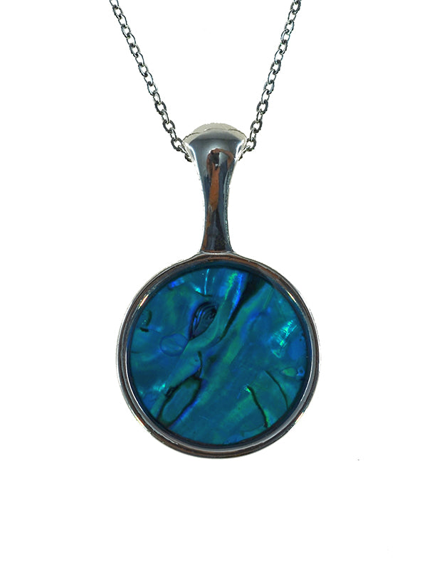 PAUA SHELL PENDANT BOXED