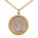 Gold Leaf Pendant Tree Of Life