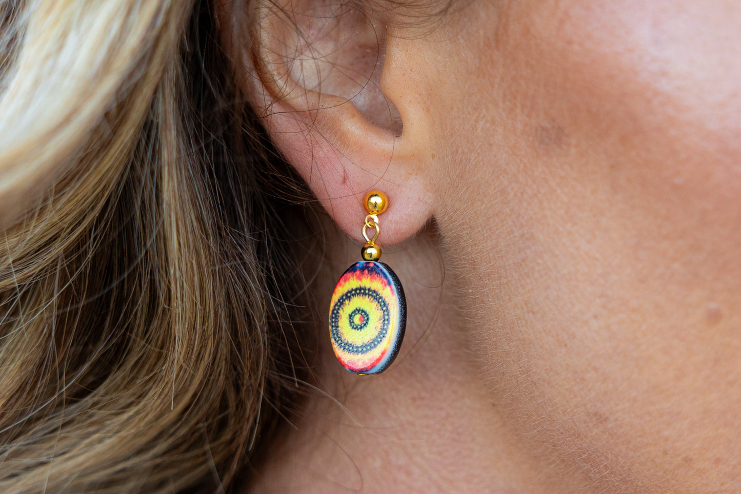 CHERNEE SUTTON EARRINGS OVAL