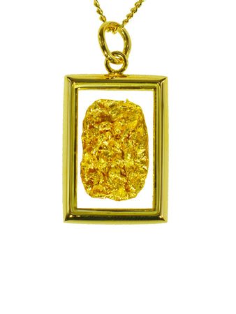 Gold Filled Rectangle Pendant