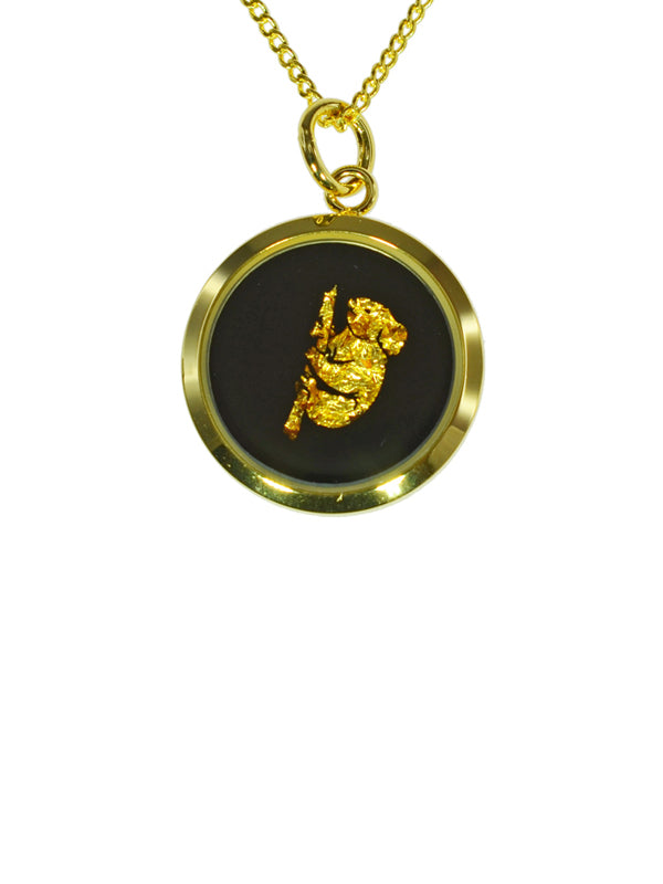 Gold on sale koala necklace