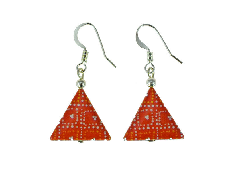 Iron Ore Earrings Triangle