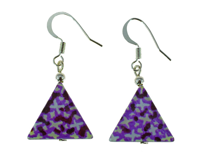 Iron Ore Earrings Triangle