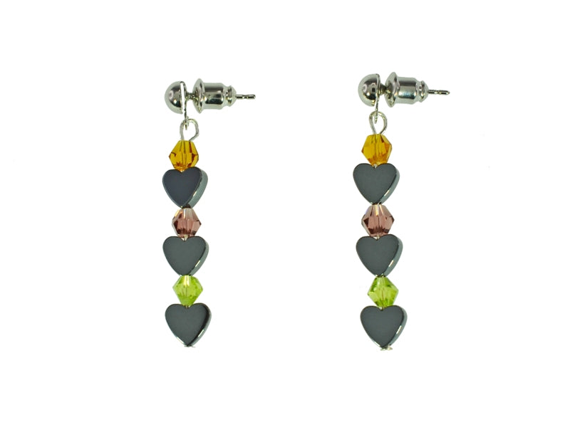 Iron Ore Crystal Earring
