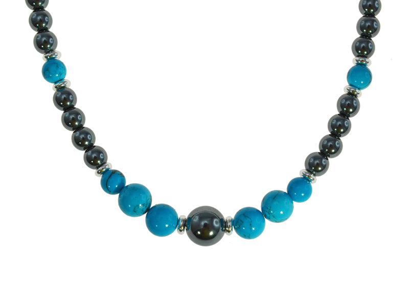 Iron Ore Turquoise Necklace