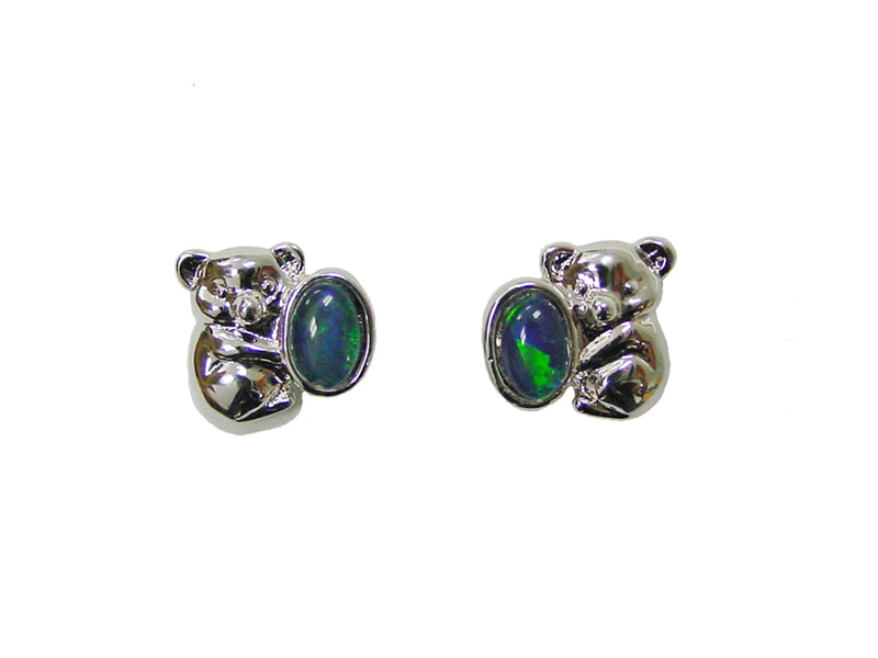 Opal Triplet Koala Earring Boxed