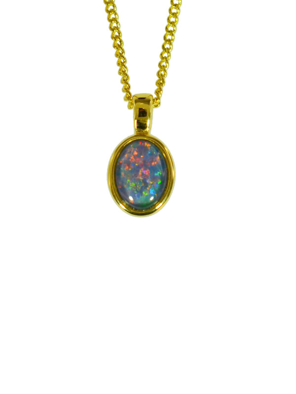 Margot Small Gold Opal Pendant