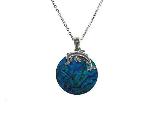 PAUA SHELL PENDANT BOXED