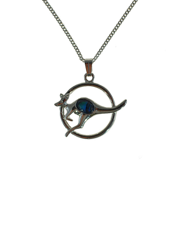 PAUA SHELL PENDANT BOXED
