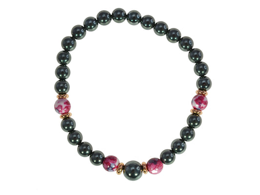 IRON ORE BRACELET PLUM