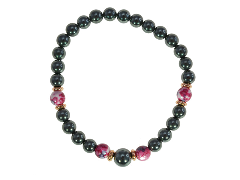 IRON ORE BRACELET PLUM