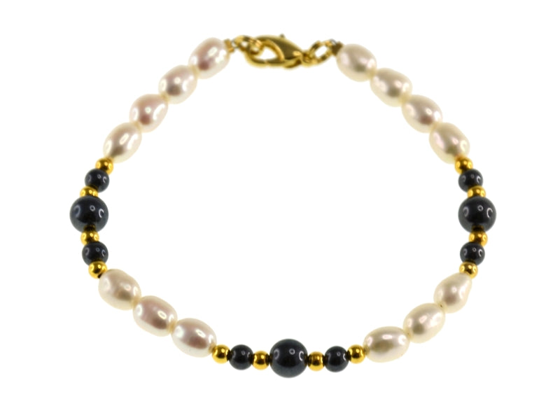 IRON ORE/FW PEARL BRACELET
