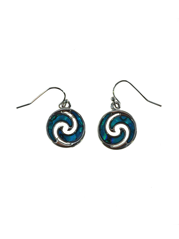 PAUA SHELL EARRING BOXED