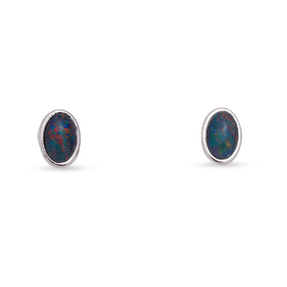 OPAL TRIPLET EARRINGS BOXED