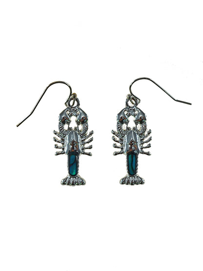 Paua Shell Crayfish Earrings