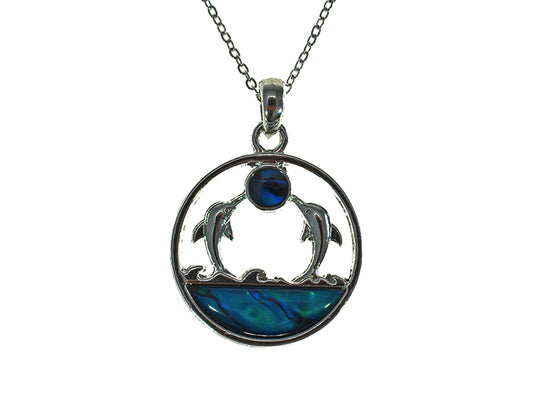 PAUA SHELL PENDANT BOXED