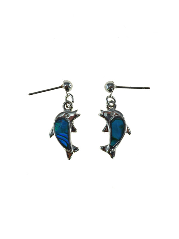 PAUA SHELL EARRING BOXED