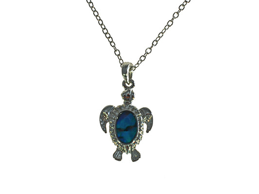 PAUA SHELL PENDANT BOXED