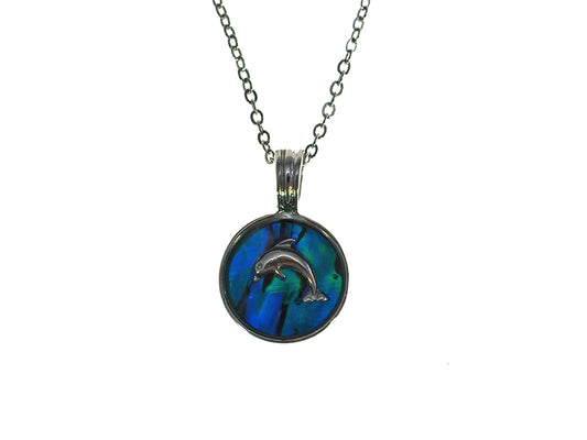 PAUA SHELL PENDANT BOXED