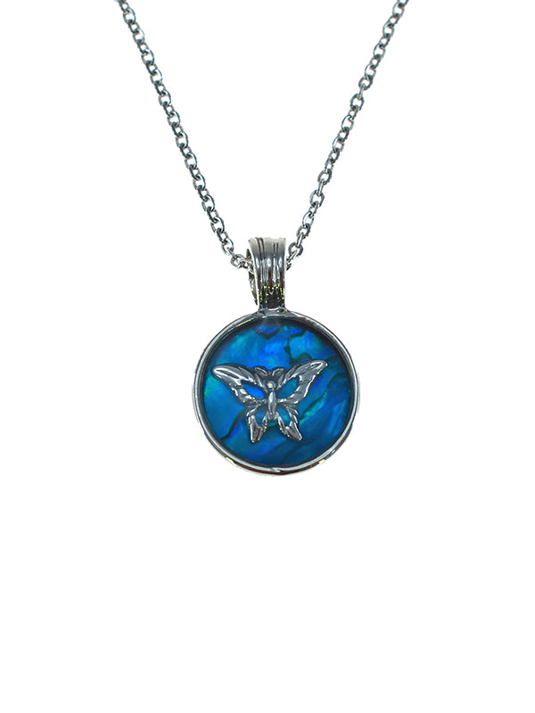 PAUA SHELL PENDANT BOXED