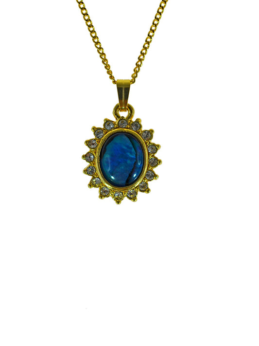 PAUA SHELL PENDANT BOXED