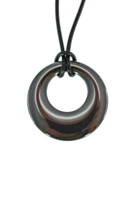 IRON ORE ROUND AGOGO PENDANT