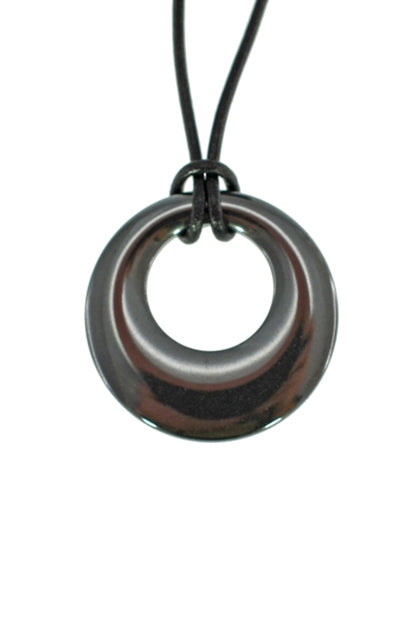 IRON ORE ROUND AGOGO PENDANT
