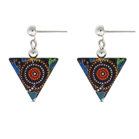 CHERNEE SUTTON EARRINGS TRIANGLE BOXED