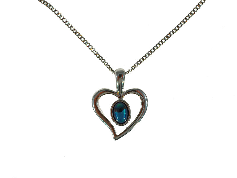 PAUA SHELL PENDANT BOXED