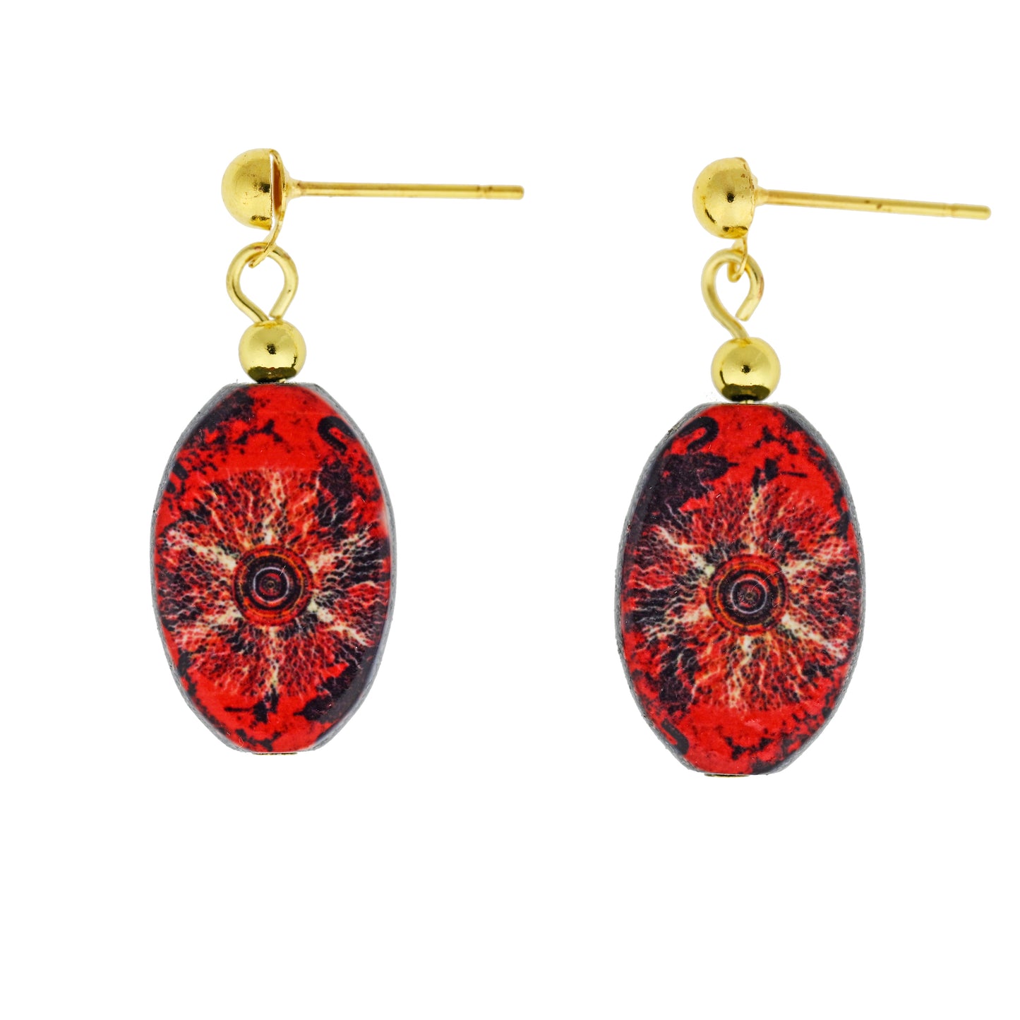 CHERNEE SUTTON EARRINGS OVAL BOXED