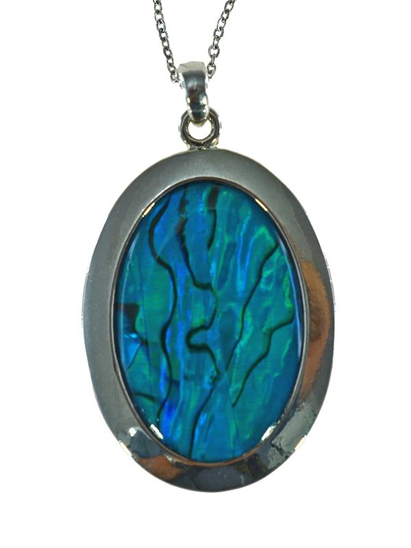 PAUA SHELL PENDANT BOXED