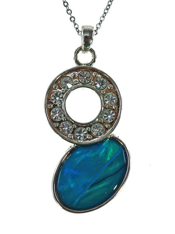 PAUA SHELL PENDANT BOXED