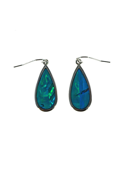 PAUA SHELL EARRING BOXED