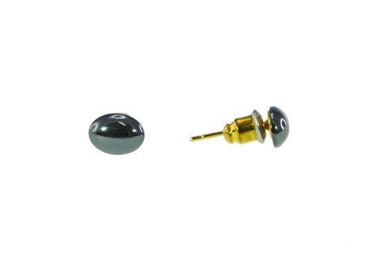 IRON ORE 6X8MM EARRINGS