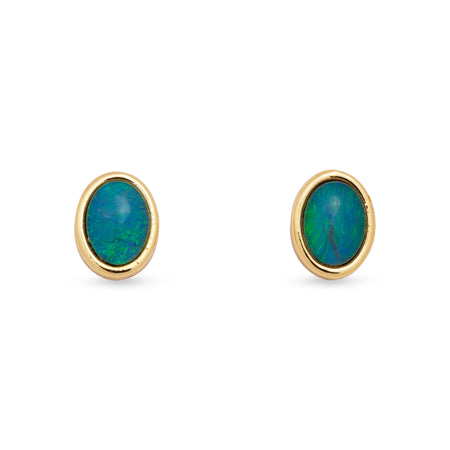 OPAL TRIPLET EARRING BOXED