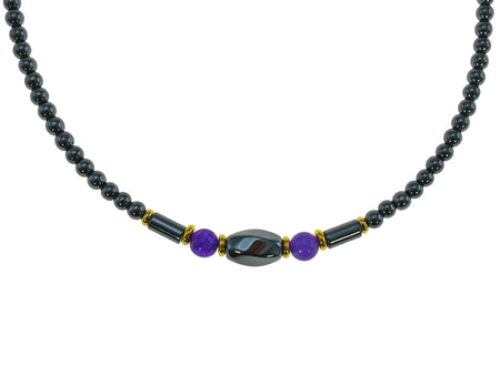 IRON ORE AMETHYST NECKLACE