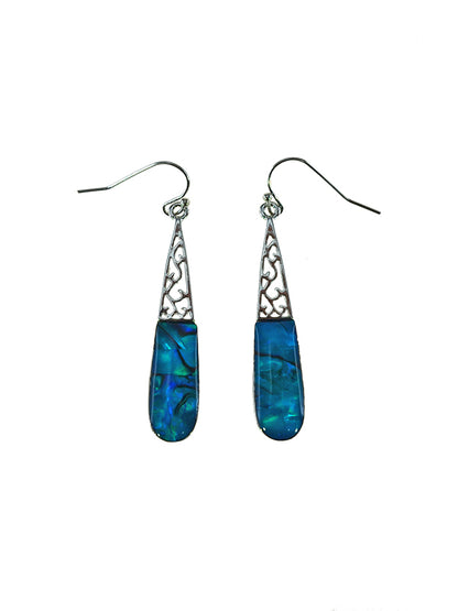 Paua Shell Drop Earrings