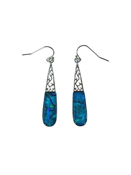 PAUA SHELL EARRING BOXED