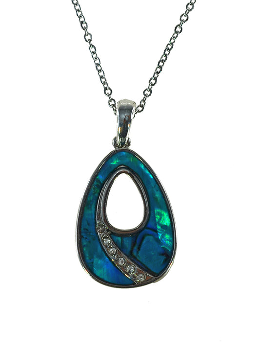 PAUA SHELL PENDANT BOXED