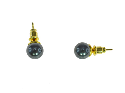 IRON ORE 4MM BALL STUD EARRINGS