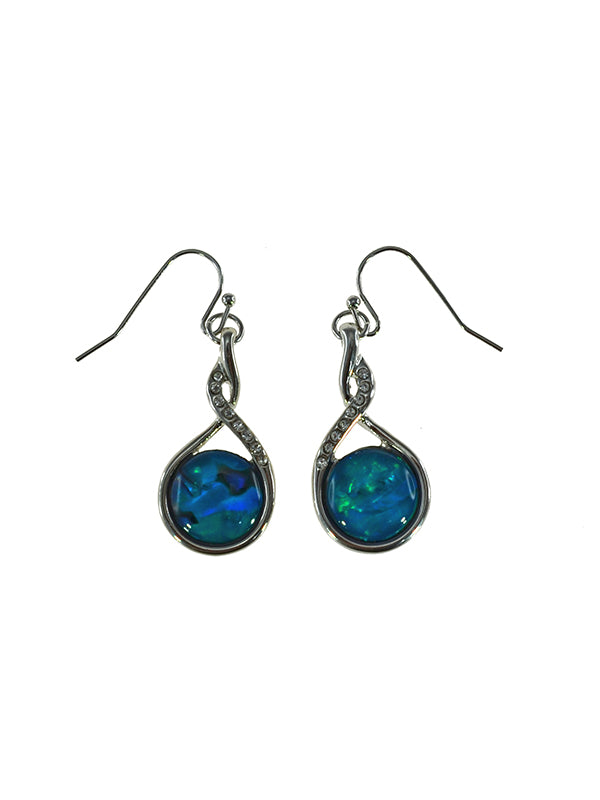 PAUA SHELL EARRING BOXED