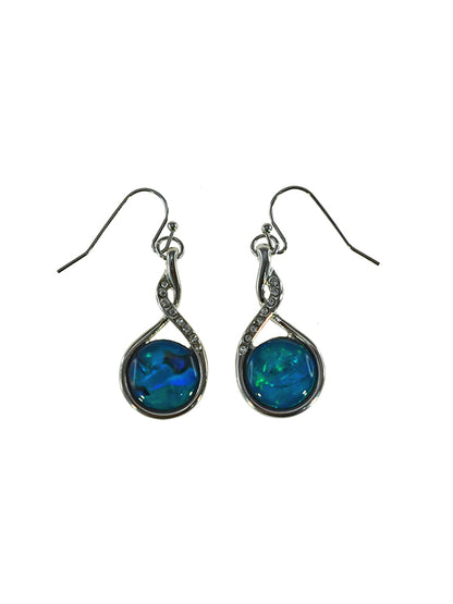 Paua Shell Drop Earrings