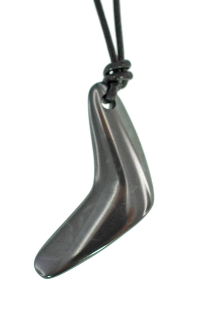 IRON ORE BOOMERANG PENDANT