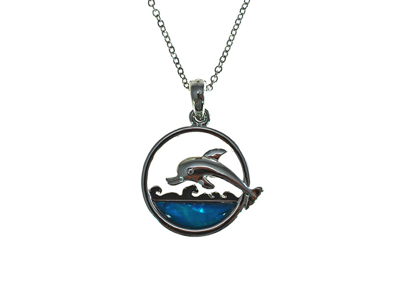 PAUA SHELL PENDANT BOXED