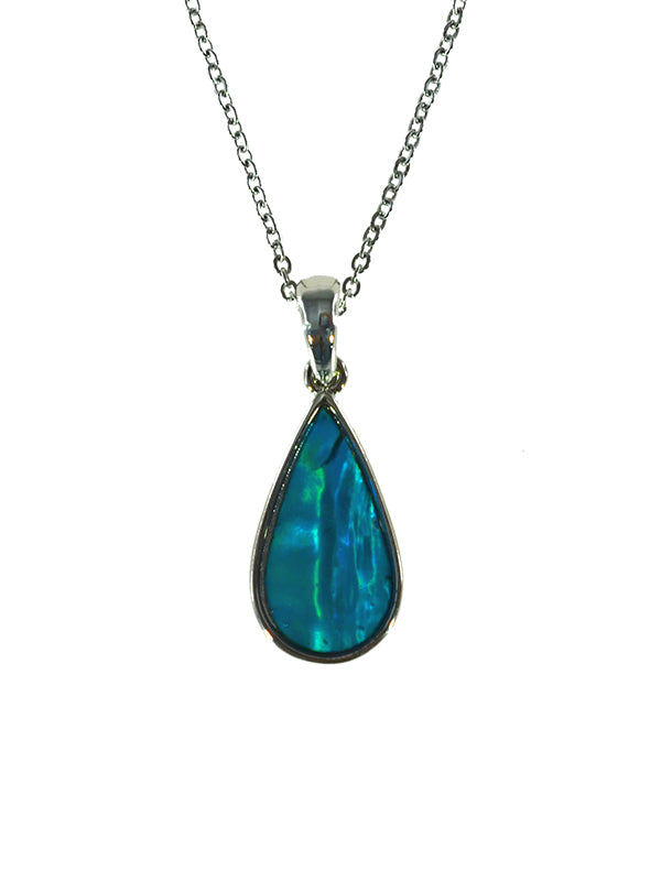 PAUA SHELL PENDANT BOXED