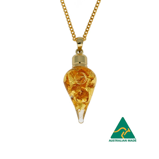 Kara Gold Glass Pendant