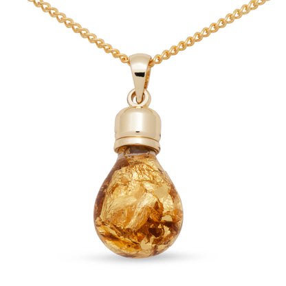 Gigi Gold Glass Pendant
