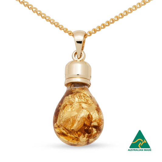 Gigi Gold Glass Pendant